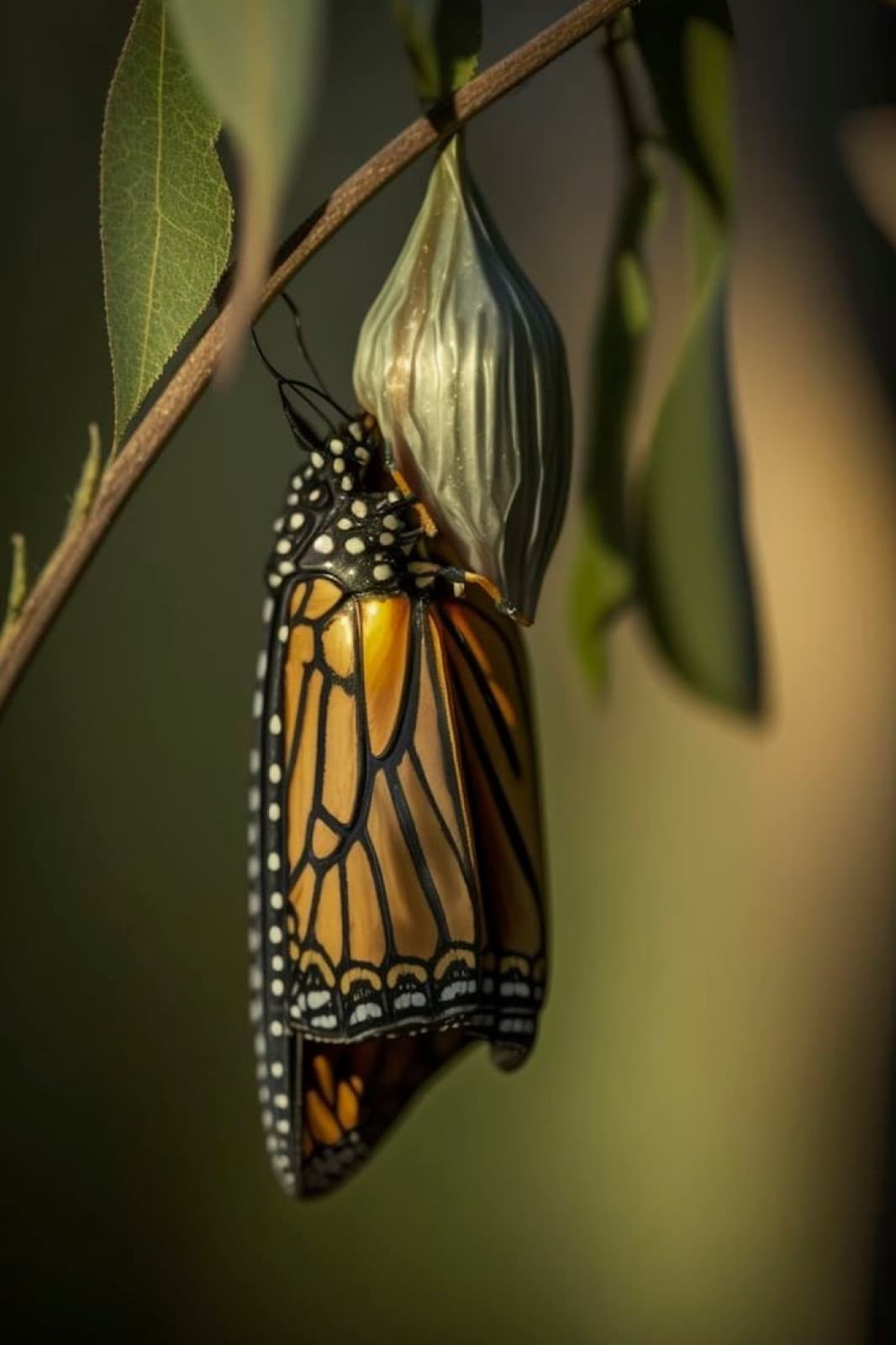 A butterfly resting on a branch